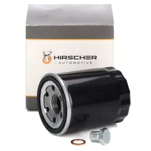 HIRSCHER &Ouml;lfilter + Schraube f&uuml;r FIAT 500 312 500L Panda 169 Punto 188 199 Stilo Tipo 1.4