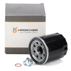 HIRSCHER Ölfilter + Schraube für RENAULT Clio Laguna Megane Scenc NISSAN Micra X-Trail
