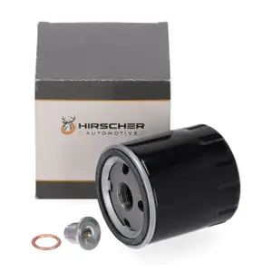 HIRSCHER &Ouml;lfilter + Schraube f&uuml;r CITROEN DS OPEL PEUGEOT TOYOTA 1.0 1.2 Turbo