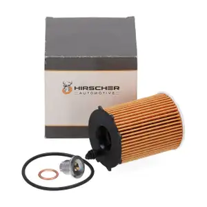 HIRSCHER &Ouml;lfilter + Schraube f&uuml;r CITROEN DS OPEL Crossland X Grandland X PEUGEOT 1.6D