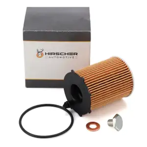 HIRSCHER &Ouml;lfilter + Schraube f&uuml;r PSA C3 C4 208 OPEL Crossland / Grandland X 1.6 BlueHDi