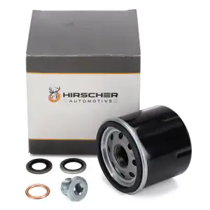 HIRSCHER Ölfilter + Schraube für RENAULT Clio 1 2 3 4 Kangoo Twingo 1 2 DACIA Logan 2