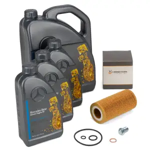 8L ORIGINAL 5W-40 für MB 229.5 Motoröl + HIRSCHER Ölfilter MERCEDES W203 W210 W211 CDI
