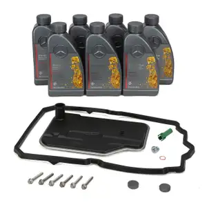 Getriebefilter Satz + 7L ORIGINAL Getriebeöl MB 236.15 für MERCEDES 7-Gang 722.9