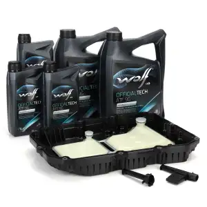 &Ouml;lwanne Automatikgetriebe 9G-TRONIC 725 + 13L WOLF Getriebe&ouml;L f&uuml;r MERCEDES 300e 350e