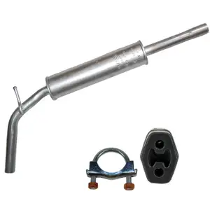 IMASAF Mittelschalld&auml;mpfer + Anbausatz f&uuml;r VW Polo 6N1 6N2 1.0 1.3 1.4 45-75 PS