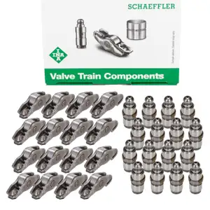 16x INA Kipphebel + 16x Ventilst&ouml;&szlig;el f&uuml;r VW Golf 5 6 Passat Tiguan A3 A4 A5 1.8/2.0 TFSI