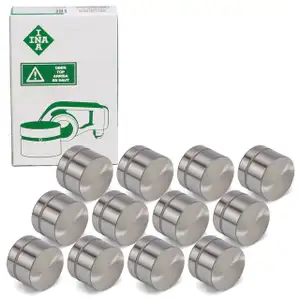 12x INA 420004910 AUSLASSVENTIL Ventilstößel für PORSCHE 996 997 Boxster Cayman (986 987)