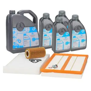 Filterset 3-tlg + 9L ORIGINAL 5W-30 Motor&ouml;l f&uuml;r MERCEDES Viano Vito / Mixto W639 OM646