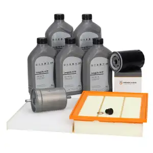Filterset 4-tlg + 5L ORIGINAL 0W-30 Motor&ouml;l f&uuml;r VW Golf 3 Vento 1.6 1.8 2.0 ab Baujahr