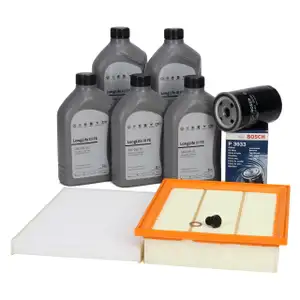 Filterset 3-tlg + 5L ORIGINAL 0W-30 Motor&ouml;l f&uuml;r VW Golf 3 Vento 1.4 1.8 2.0 bis Baujahr