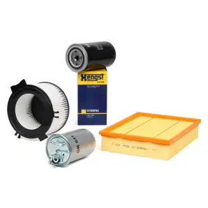 Filter-Set 4-tlg f&uuml;r VW TRANSPORTER T4 2.4 D ab 09.1995 + 2.5 TDI