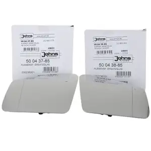 2x JOHNS Asph&auml;risch Beheizt Spiegelglas f&uuml;r MERCEDES W176 W246 W204 W212 X156 X204 W221
