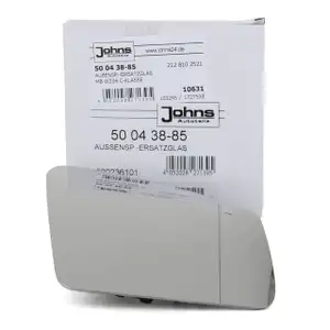 JOHNS Außenspiegel Spiegelglas für MERCEDES W176 W246 W204 C218 W212 rechts A2128102521