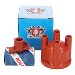 JP Verteilerkappe + BOSCH Verteilerfinger PORSCHE 924 2.0 Turbo / Carrera GT 177/209 PS