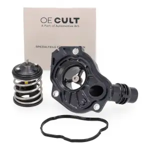 OE-CULT Thermostatgehäuse + Dichtung für BMW E90-E93 F30 F10 F25 F21 F15 N47 11518516203