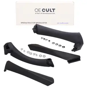 2-Piece Door Handle Set (Pull Handle) in Black for BMW 3 Series E90/E91 (model year 2007 and later) &ndash; Interior