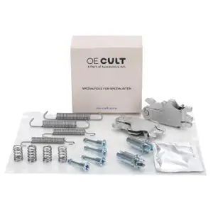 OE-Cult Federn + Spreizschloss Satz Bremsbacken f&uuml;r BMW E81-88 E90-93 F30-34 F32-36 hinten