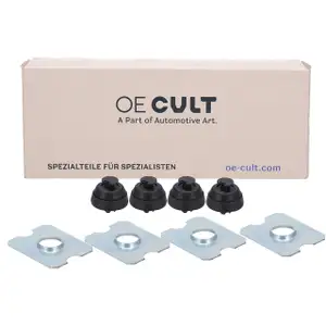 4x OE-Cult Verst&auml;rkungsblech + Stopfen Wagenheberaufnahme f&uuml;r MERCEDES E-Klasse W124 S124