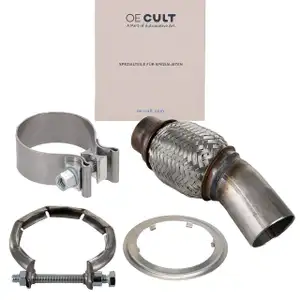 OE-Cult Flexrohr Rep-Satz Diesel-Partieklfilter DPF KAT f&uuml;r BMW 2.0d N47 AUSPUFF