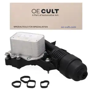 OE-CULT Oil Cooler + Filter + Housing for BMW 1 Series F40, X1 F48, X2 F39, B37, B38, B48 11428580412