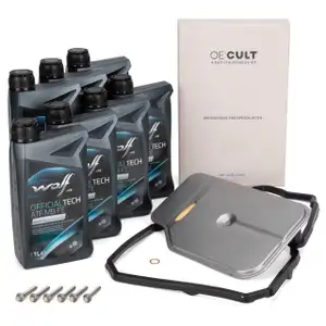 Getriebefilter Satz 7G-TRONIC 722.9 + 7L WOLF Getriebe&ouml; f&uuml;r MERCEDES C-/E-/M-/R-/S-Klasse