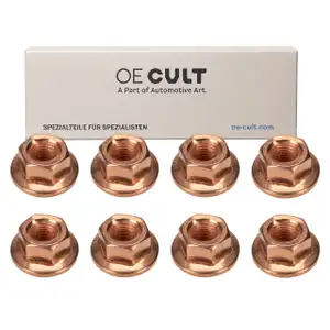 8x OE-Cult Mutter Abgaskr&uuml;mmer f&uuml;r BMW 1er 2er 3er 4er 5er 6er 7er X1 X3 X5 11721437202