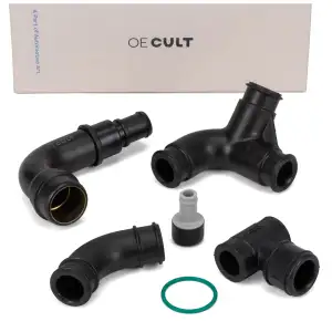 OE-Cult Kurbelgeh&auml;use Rep.-Satz Ventil + Schl&auml;uche f&uuml;r AUDI A4 B5 B6 B7 A6 1.8 058103247