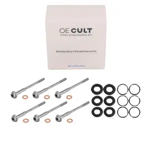 6x Reparatursatz Pumpe-Düse-Einheit für VW Touareg (7P) 3.0 TDI 204-262 PS