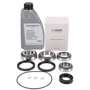 Reparatursatz Hinterachsdifferential HAA350 HAA450 + 0,85L ORIGINAL Öl VW Golf 5 Passat B6