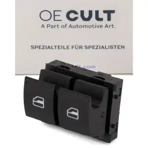 OE-CULT Schalter Fensterheber für VW Golf 5 6 Passat B6 vorne links 1K3959857C REH