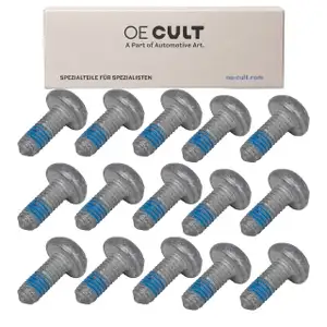 15x OE-Cult Linsenkopf Schraube Linsenkopfschraube M6x1x16 f&uuml;r VAG N91096702