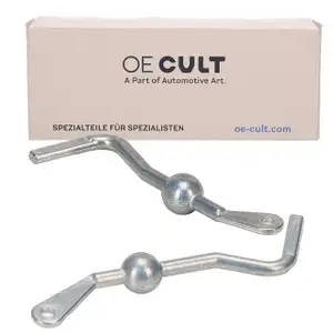 2x OE-Cult Metallhebel Stellelement Au&szlig;enspiegel f&uuml;r MERCEDES 190 W201 W124 links + rechts