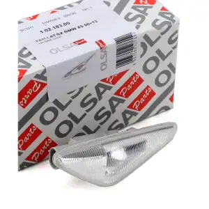 OLSA LED Blinkleuchte Blinker WEISS f&uuml;r BMW X3 F25 X5 E70 X6 E71 vorne links 63137171007