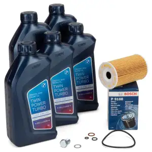 5L ORIGINAL 5W-30 Motoröl + BOSCH Ölfilter BMW 3er E36 E46 5er E34 Z3 M40 M42 M43