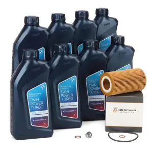 8L ORIGINAL 0W30 Motoröl + HIRSCHER Ölfilter BMW E34 E39 E32 E38 E31 X5 E53 M60 M62 M73