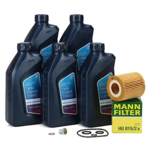 5L ORIGINAL 5W30 Motoröl + MANN Ölfilter für BMW E81-88 E90-93 E60 E61 X1 E84 X3 N43 N46