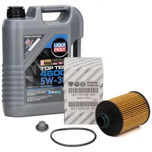 5L LIQUI MOLY 5W30 dexos2 Motor&ouml;l + ORIGINAL ALFA ROMEO FIAT LANCIA &Ouml;lfilter 71770689