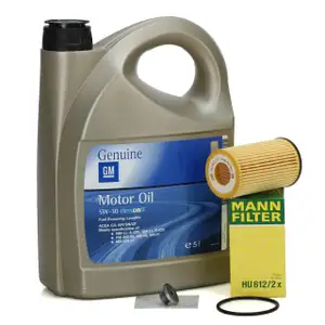 5L ORIGINAL 5W30 dexos2 Motor&ouml;l + MANN &Ouml;lfilter f&uuml;r OPEL Astra Corsa Insignia Vectra