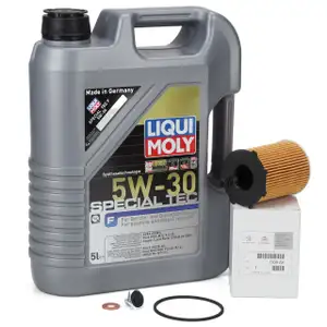 5L LIQUI MOLY SPECIAL TEC F 5W30 Motor&ouml;l + ORIGINAL &Ouml;lfilter f&uuml;r CITROEN 1.4/1.6 HDi
