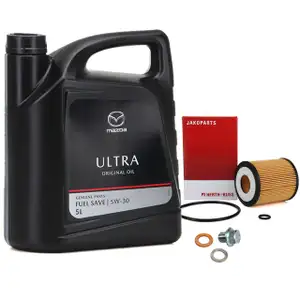 5L ORIGINAL Motor&ouml;l ULTRA 5W30 + HERTH+BUSS &Ouml;lfilter f&uuml;r MAZDA 3 6 CX-7 MPV 2 1.8-2.5