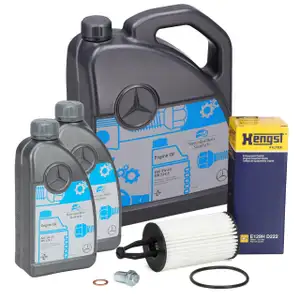7L ORIGINAL 5W-40 f&uuml;r MB 229.5 Motor&ouml;l HENGST &Ouml;lfilter MERCEDES W204 W205 W212 43AMG M276