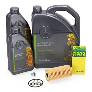 7L ORIGINAL 5W-30 MB 229.51 Motoröl + MANN Ölfilter für MERCEDES W205 W447 OM626 OM622