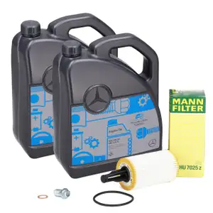 10L ORIGINAL 5W-40 f&uuml;r MB 229.5 Motor&ouml;l MANN &Ouml;lfilter MERCEDES W204 W205 W212 43AMG M276