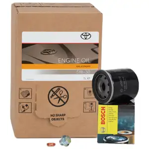 5L ORIGINAL FUEL ECONOMY 5W-30 Motor&ouml;l + BOSCH 0986452028 &Ouml;lfilter f&uuml;r TOYOTA