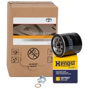 5L ORIGINAL 5W30 Motor&ouml;l + HENGST &Ouml;lfilter f&uuml;r TOYOTA Auris Avensis Corolla Rav 4 Yaris
