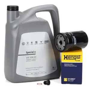 5L ORIGINAL 10W-40 Motoröl + HENGST Ölfilter für VW Golf 3 Passat B3/B4 B5 T4 1.6-2.0 GTI