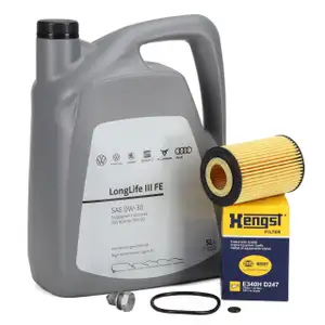 5L ORIGINAL 0W-30 Motoröl + HENGST Ölfilter für VW Golf 7 Passat B8 Tiguan T6 1.6/2.0 TDI