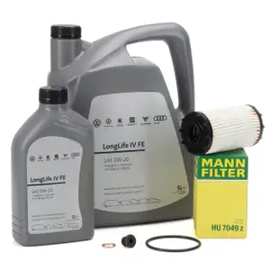 6L ORIGINAL 0W-20 Motoröl + MANN Ölfilter AUDI S4 RS4 B9 S5 RS5 B9 A6 C8 A7 4K A8 Q5 Q7 Q8