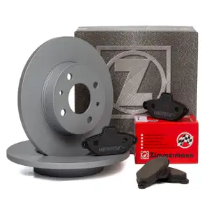 ZIMMERMANN Brake Discs + Pads for FIAT Panda 169, Punto 176, 188, Seicento (Front)